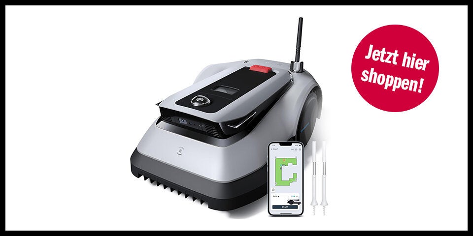 Shopping Mähroboter Aufmacher plus 5 Produktbilder