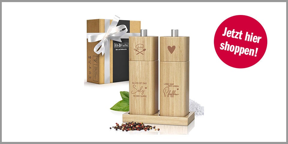 ELBFUCHS® Salz und Pfeffermühle – für 40,28 Euro bei Amazon*