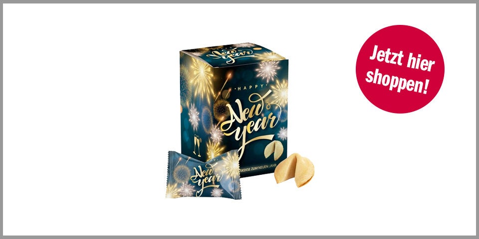 Shopping Channel Silvester Kinder Food Crew 12 x Glückskekse Happy New Year