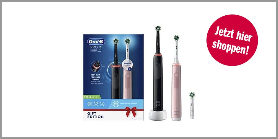 Shopping Channel Black Friday MM Oral-B Pro 3 3900N Elektrische Zahnbürste Doppelpack