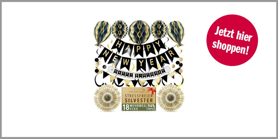 Shopping Channel Silvester Glücksbringer Premium wiederverwendbare Silvester Deko 2026