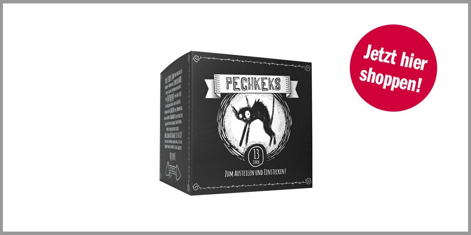 Shopping Channel Silvester Glücksbringer Pechkeks Designbox mit 13 Stück