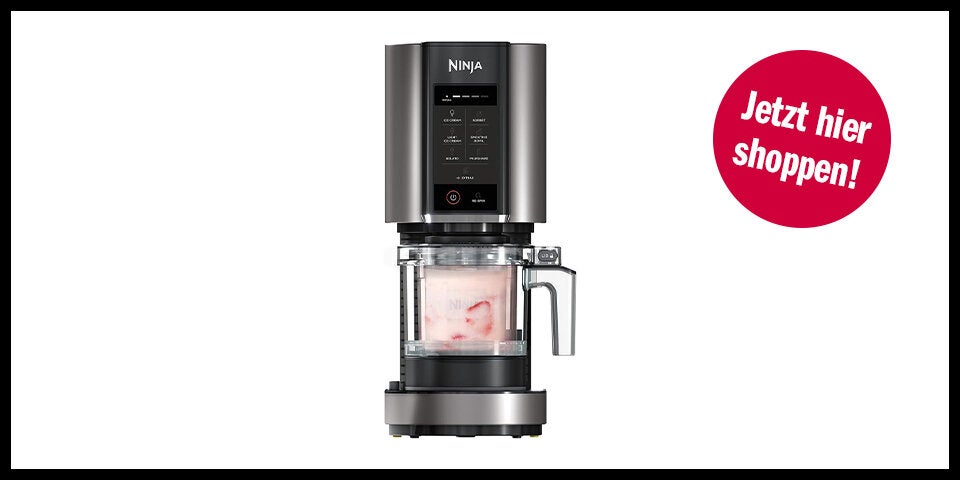 Shopping Eismaschinen, Aufmacher und drei Produktbilder