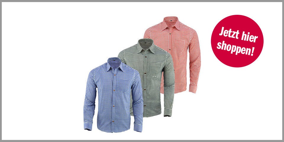 Trachtenhemd in 3 Farben | S bis 4XL – für 21,90 Euro bei Ebay* 