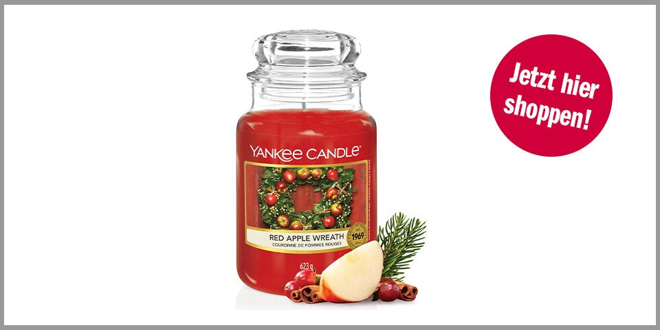 Shopping Channel Yankee Candle „Red Apple Wreath “ – für 22,18 Euro bei Amazon*
