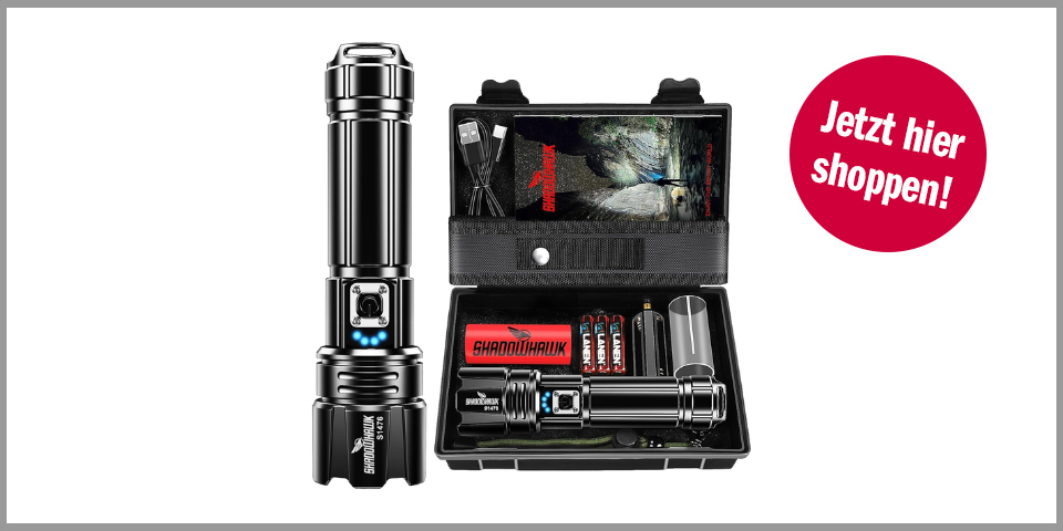 Shopping Channel Amazon Angebote Shadowhawk Taschenlampe