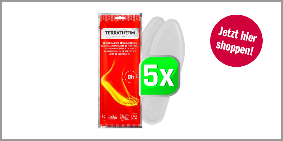 Shopping Channel Amazon Angebote TerraTherm Wärmesohlen (5 Paar)