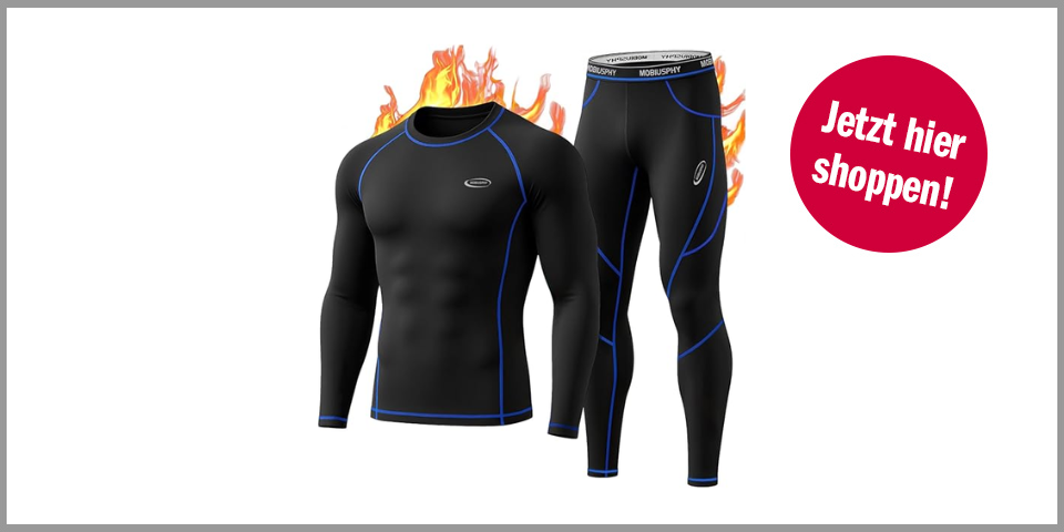 Shopping Channel Amazon Angebote Mobiusphy Thermounterwäsche-Set für Herren (Größe L)