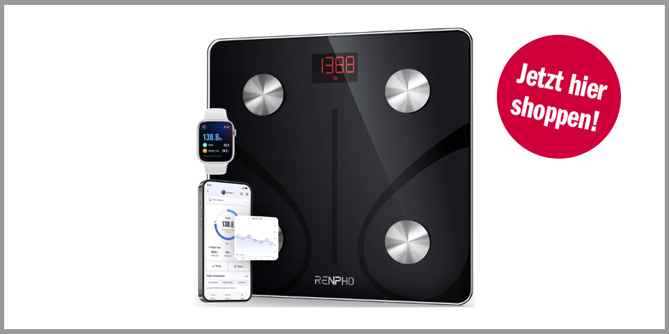 Renpho Elis 1 Körperfettwaage – für 20,16 Euro bei Amazon*&nbsp;
