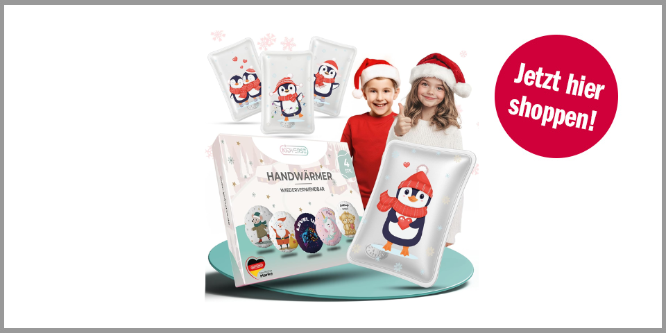 Kidverse Handwärmer (4 Stück) – für 9,90 Euro bei Amazon* 
