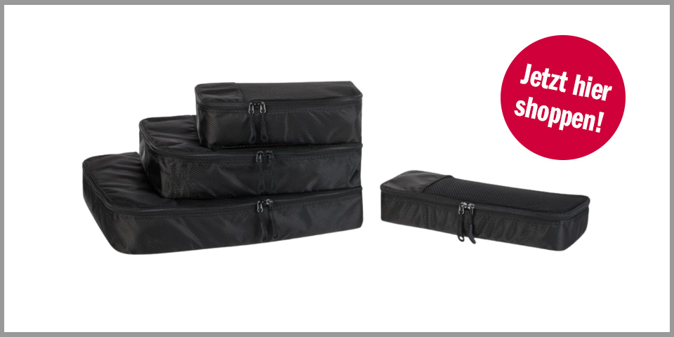 Amazon Essentials vierteiliges Packwürfel-Set – für 18,79 Euro bei Amazon* 