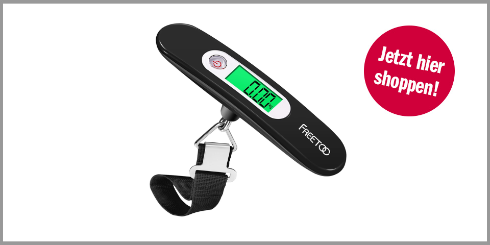 Freetoo Gepäckwaage – für 10,07 Euro bei Amazon* 