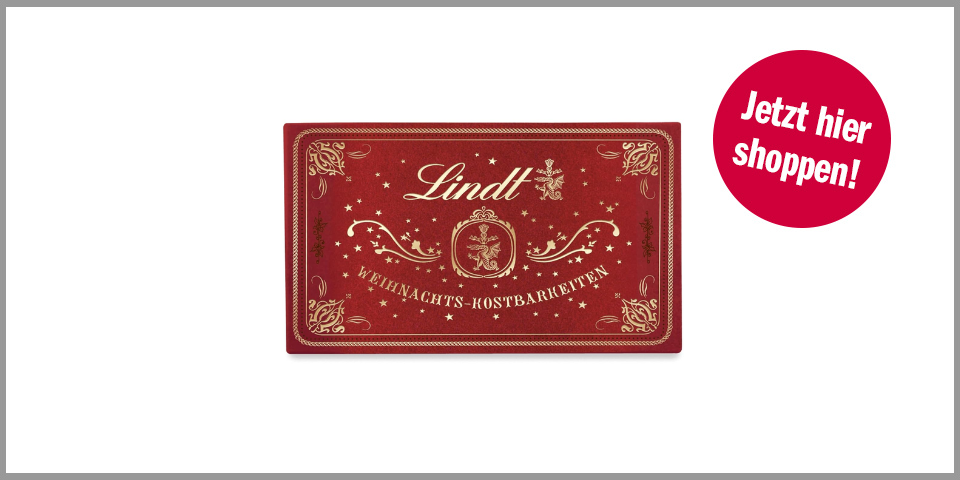 Shopping Channel Schokolade 1225 Lindt Weihnachts-Kostbarkeiten Pralinés-Schachtel