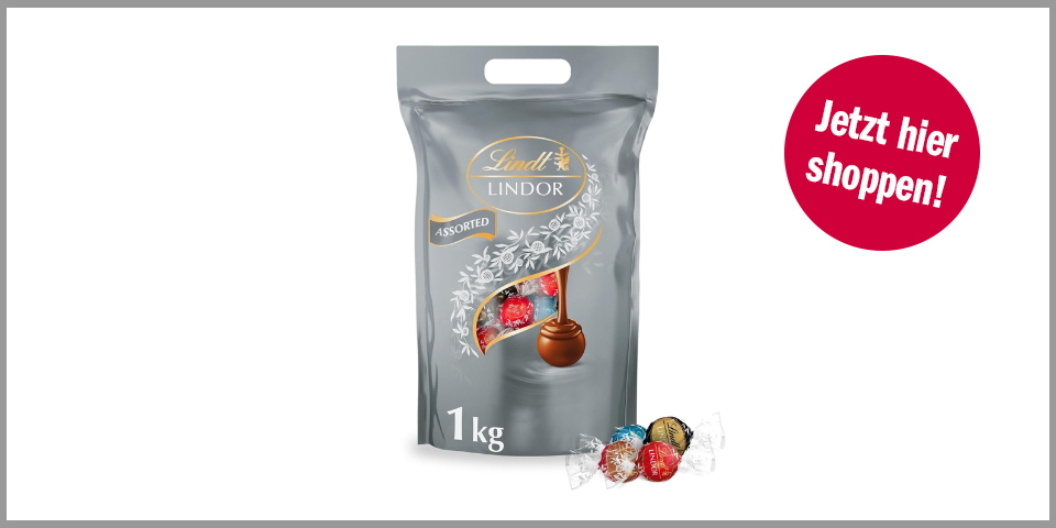 Shopping Channel Schokolade 1225 Lindt Lindor Beutel Silber