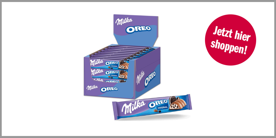 Shopping Channel Schokolade 1225 Milka Oreo Schokoriegel