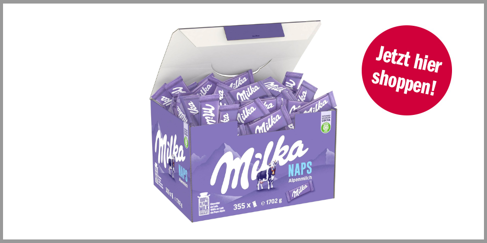 Shopping Channel Schokolade 1225 Milka Naps Alpenmilch