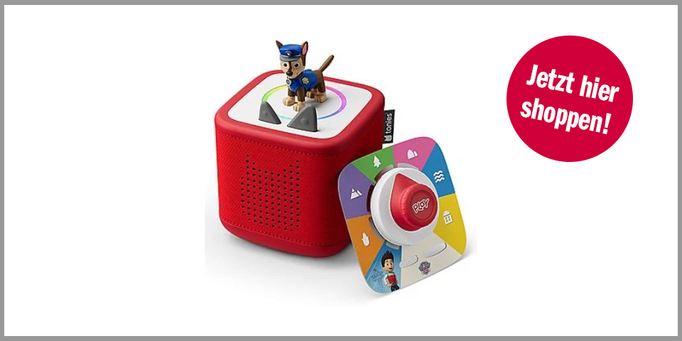 Shopping Channel Weihnachten Tonies Toniebox 2 Starter Set Play Set Rot inkl. Paw Patrol Figur