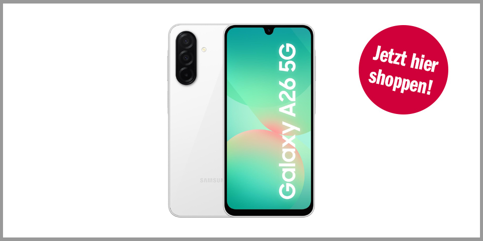 Shopping Channel Smartphones 250 Euro Samsung Galaxy A26 5G (128 GB, Weiß)