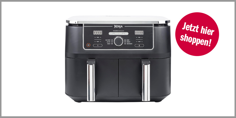 Shopping Channel Heißluftfriteusen Ninja Foodi Max Dual Zone Heißluftfritteuse AF400EU