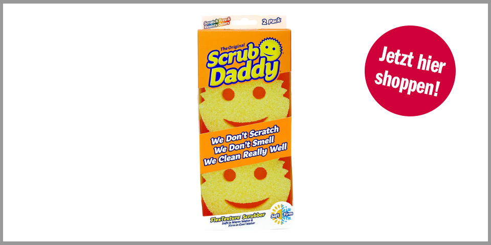 Scrub Daddy Original Spülschwamm (zwei Stück) – für 7,99 Euro bei Amazon* 