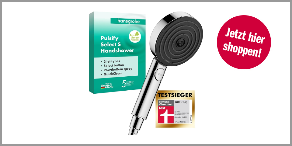 Hansgrohe Pulsify Select S – für 26,40 Euro bei Amazon* 