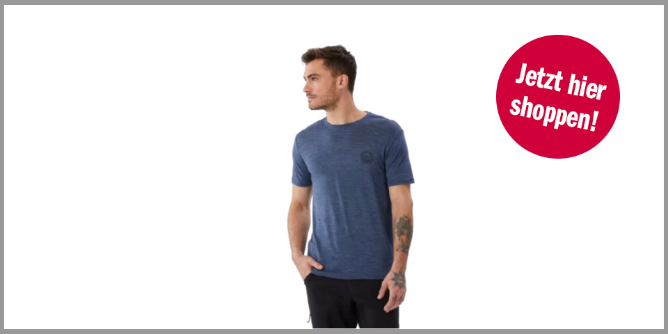 Shopping Channel Black Month Simond Merinoshirt für Herren Travel 500 blau