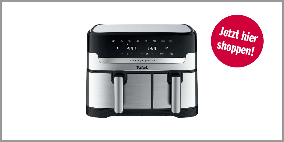 Shopping Channel Tefal EY905D Dual Easy Fry & Grill