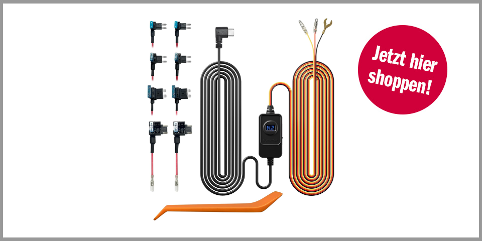 Shopping Channel Dashcam Redtiger F7N Hardwire-Kit