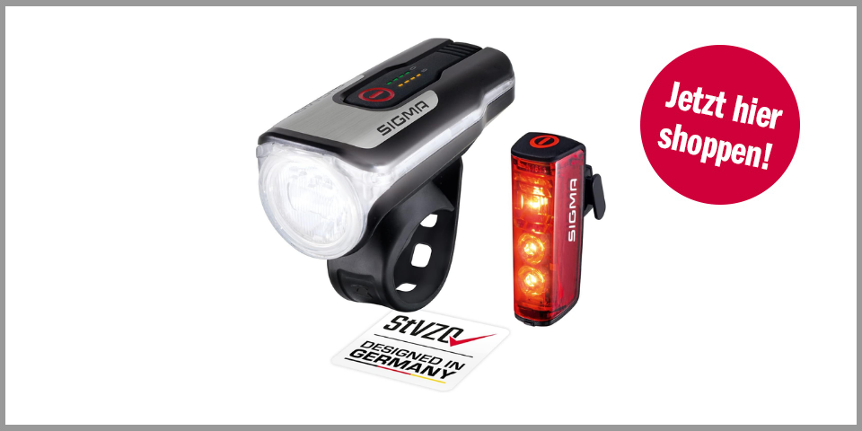 Shopping Channel Fahrradlicht Sigma Fahrradbeleuchtungs-Set (Front- und Rücklicht)