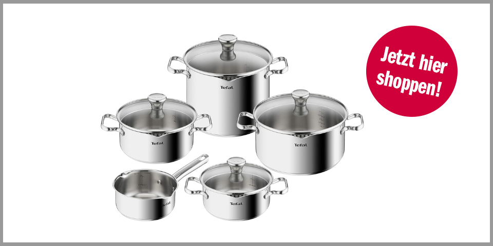 Shopping Channel WMF Töpfer Alternative Tefal Duetto-Topfeset (neunteilig)