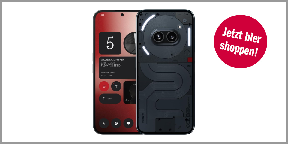 Shopping Channel Smartphones 250 Euro Nothing Phone (2a) (128 GB, Schwarz)