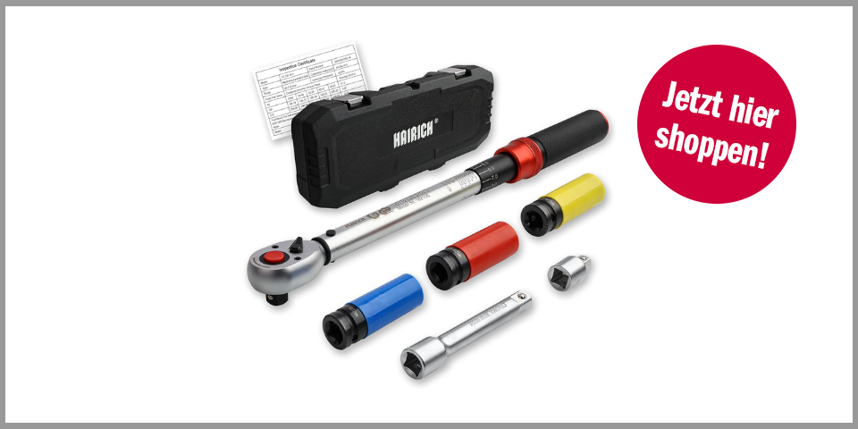 Shopping Channel Reifenwechsel Hairich Drehmomentschlüssel im Set