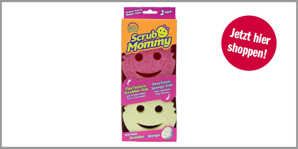 Scrub Mommy Spülschwamm (zwei Stück) – für 7,99 Euro bei Amazon* 