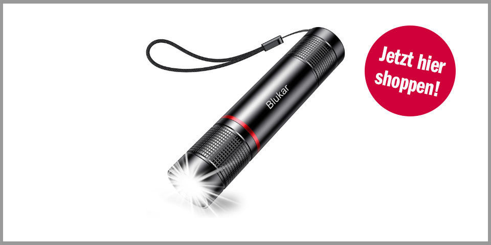 Shopping Channel 10 Amazon Angebote Blukar LED-Taschenlampe