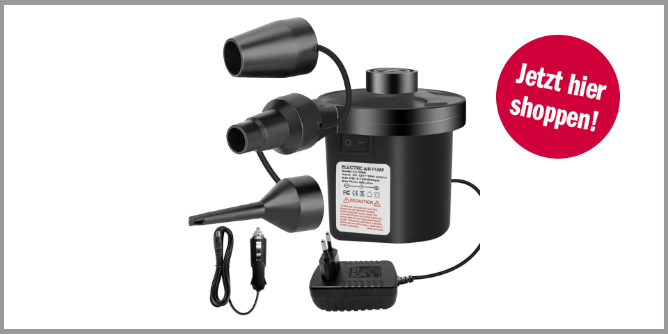 Jsdoin elektrische Luftpumpe – für 15,99 Euro bei Amazon*