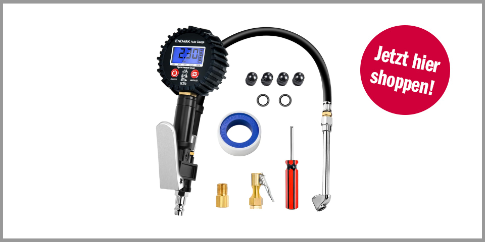 Shopping Channel Reifenwechsel Endark Digitaler Reifenfüller