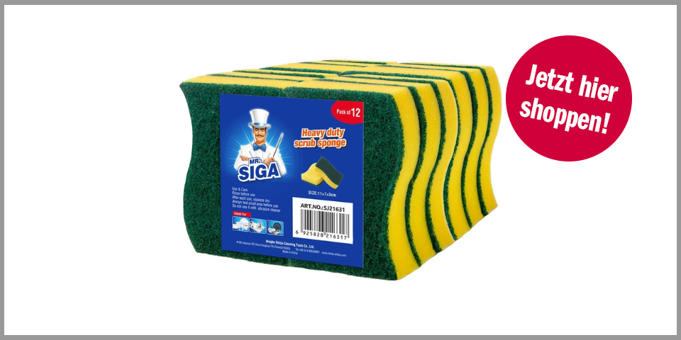 Mr. Siga Spülschwamm (zwölf Stück) – für 12,99 Euro bei Amazon* 