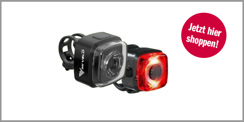 Shopping Channel Black Month MiVelo Fahrradleuchten-Set