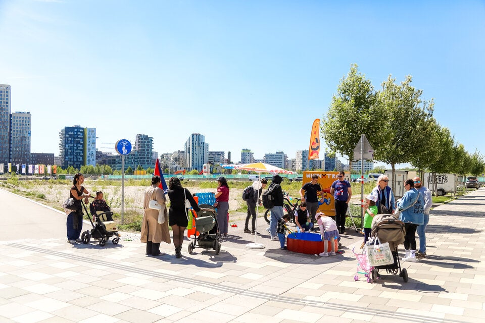 Teil der feierlichen Eröffnung des Bildungsgrätzls Seestadt. 