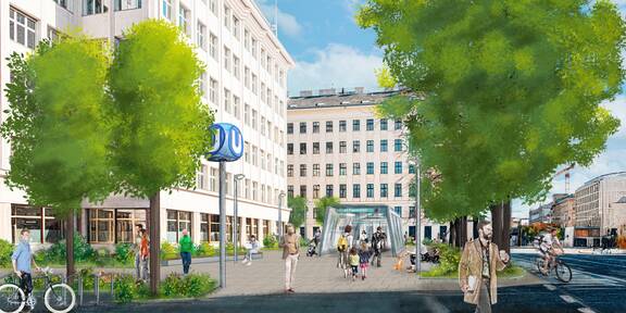 Neuer U5-Hotspot: Frankhplatz bekommt XXL-Begrünung