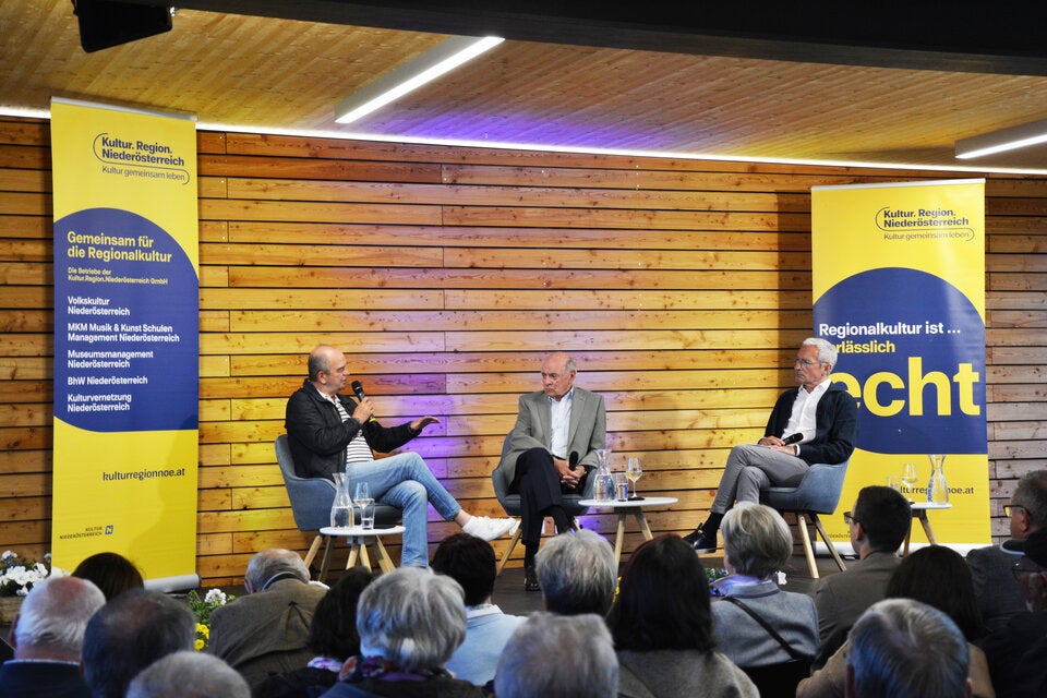 Herbert Prohaska, Erwin Pröll und Rainer Pariasek