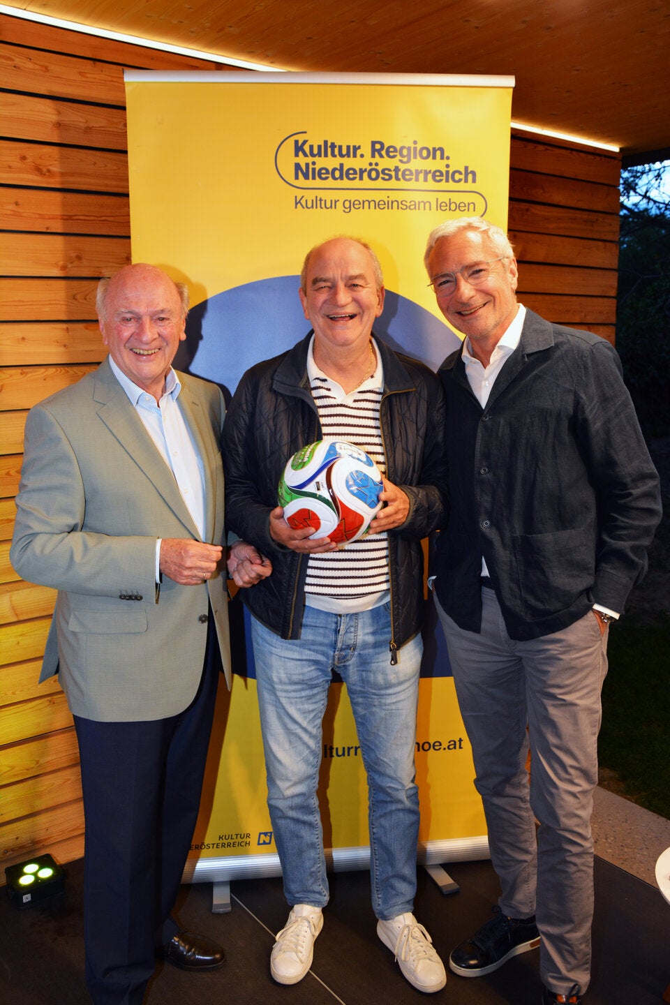 Herbert Prohaska, Erwin Pröll und Rainer Pariasek
