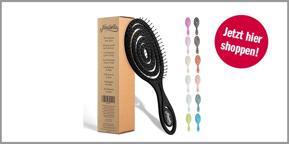 Ninabella Haarbürste ohne Ziepen – für 10,07 Euro bei Amazon*&nbsp;