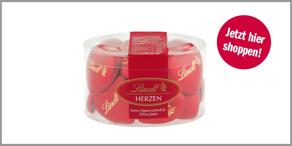 Lindt Vollmilch Schokoladenherzen (300 g) – für 13,27 statt 19,53 Euro bei Amazon*&nbsp;