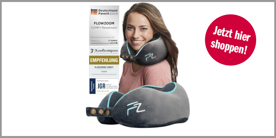 Shopping Channel Nackenkissen Flowzoom Comfy Nackenkissen