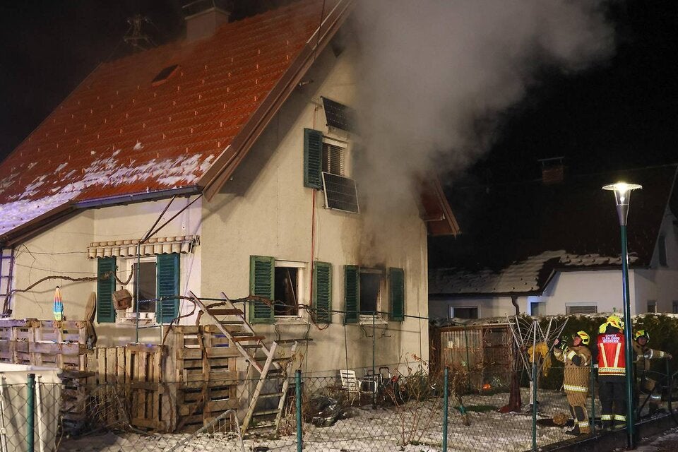 Feuer Fünfköpfige Familie Oberösterreich