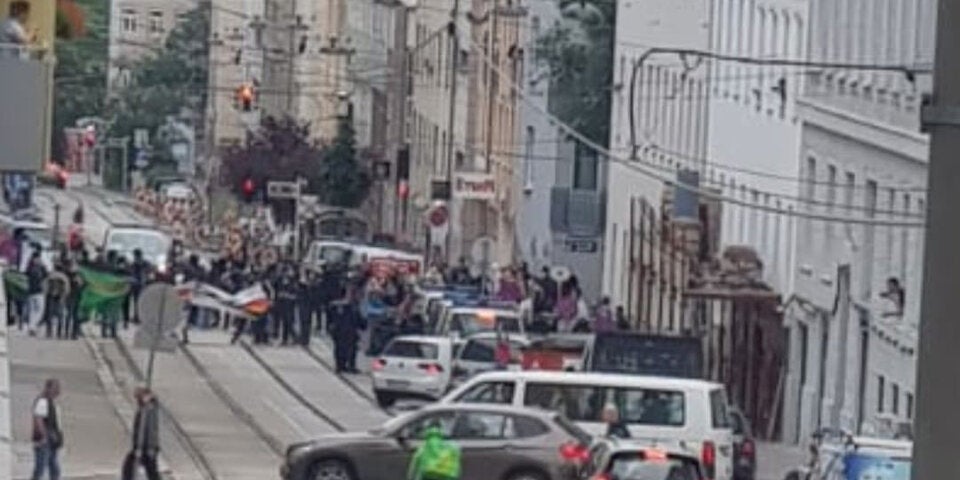 Rechtsextremen-Demo vor Asylzentrum in Wien