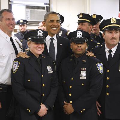 Obamas Auftritt am Ground Zero
