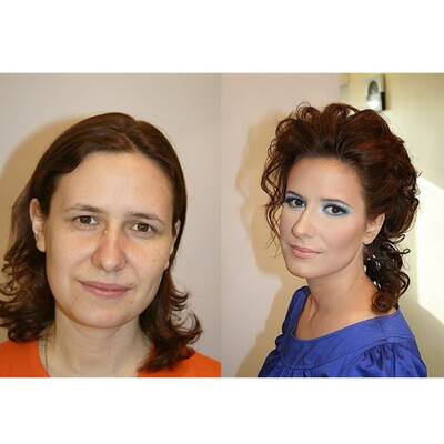 Fotos die zeigen, wie man mit Schminke lügen kann. 