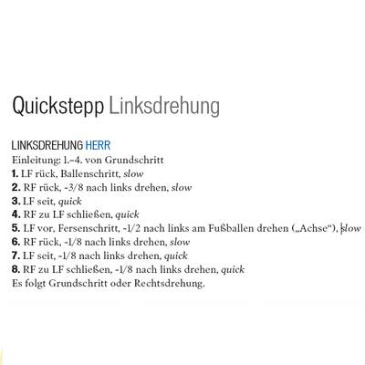 Tanzschritte: Quickstepp